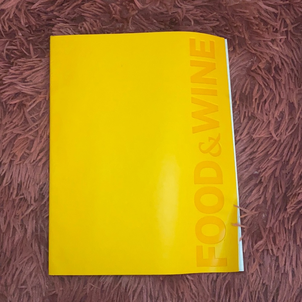 Food & Wine Yellow Notebook